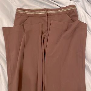 Dark brown flowy woman’s pants